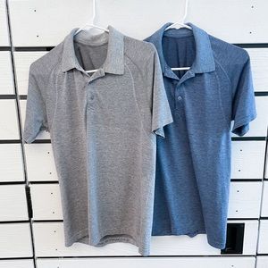 2 Lululemon Men’s Vent Tech Polo Shirts